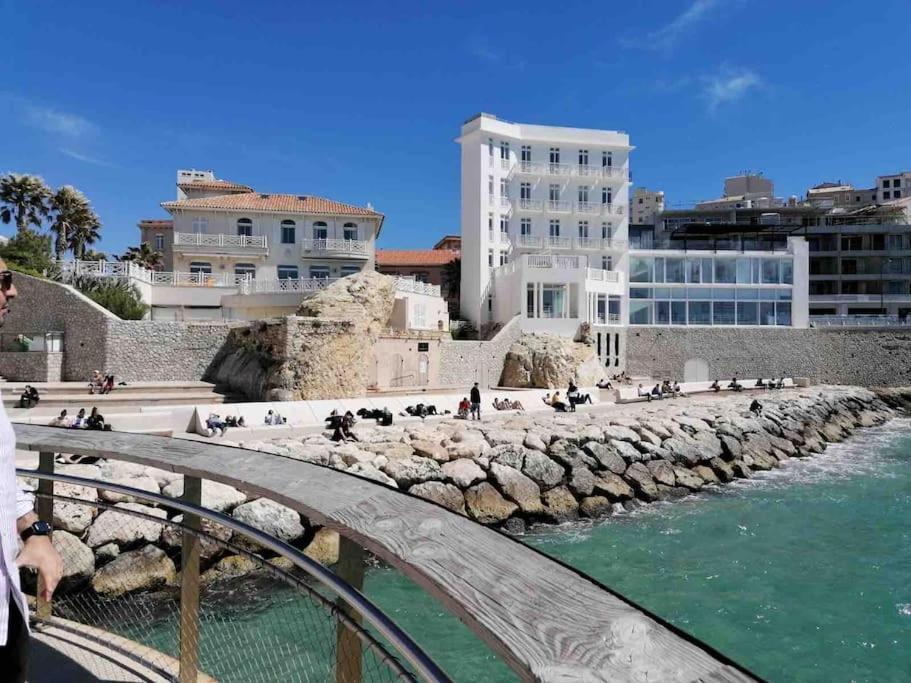 Magnifique Appartement T4, Plage Des Catalans 马赛 外观 照片